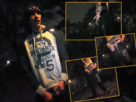 Skaterboy Straßen Piss