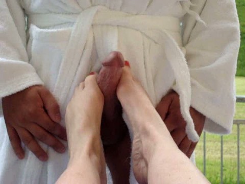 Footjob pur