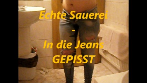 In die Jeans gepisst....