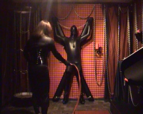 Latex slave "punishment"