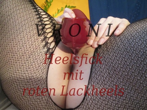 Heelsfick mit roten Lackheels