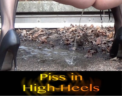 PISS IN HIGH-HEELS! Public