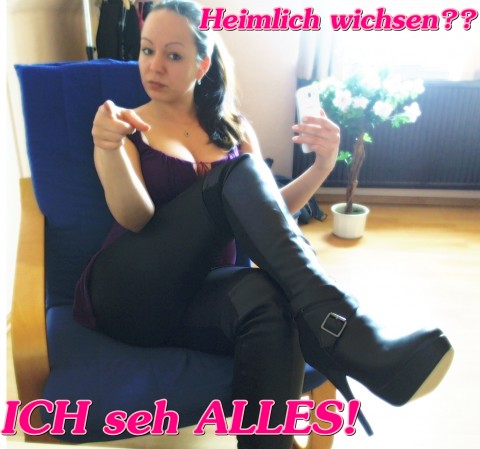 Heimlich wichsen??? Ich seh ALLES!