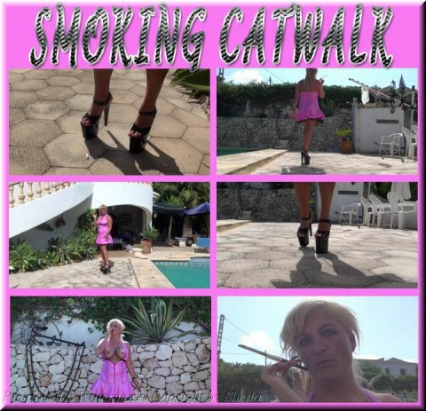 Smoking Catwalk in Paint & 21cm high heels