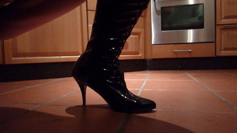 Kiss my and my boots clean ..