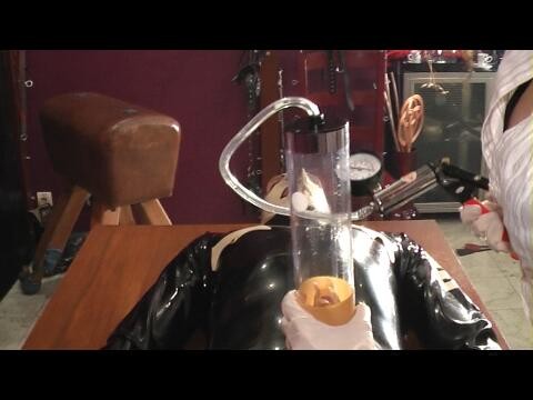Lesson for the slaves CHAPTER 4 : Cock pump fuck and ruined orgasm milking the rubber slave