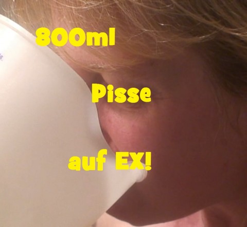800ml Pee from a  measuring cup