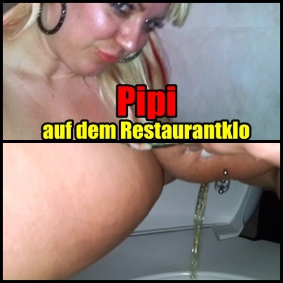 Pipi auf dem Restaurantklo