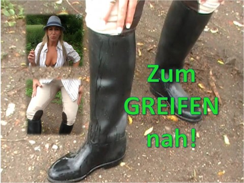 *V* geknechtete Reitstiefel - PeeBoots für dich