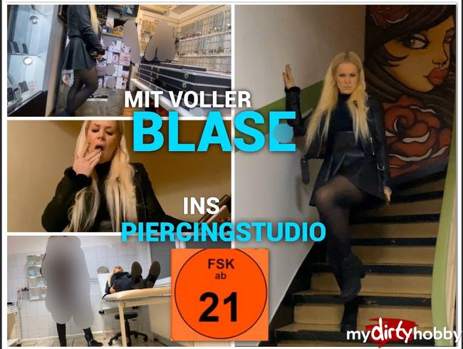 Mega versaut - Mit voller Blase ins Piercingstudio - wie das wohl endet ;P