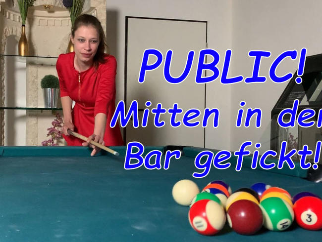 PUBLIC! Mitten in der Bar gefickt!